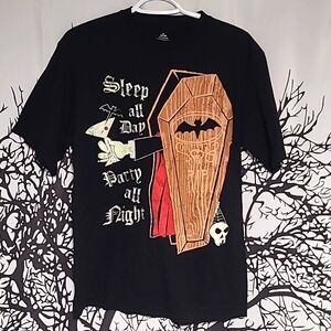 Glow in the dark Vampire Black Short Sleeve T-shirt